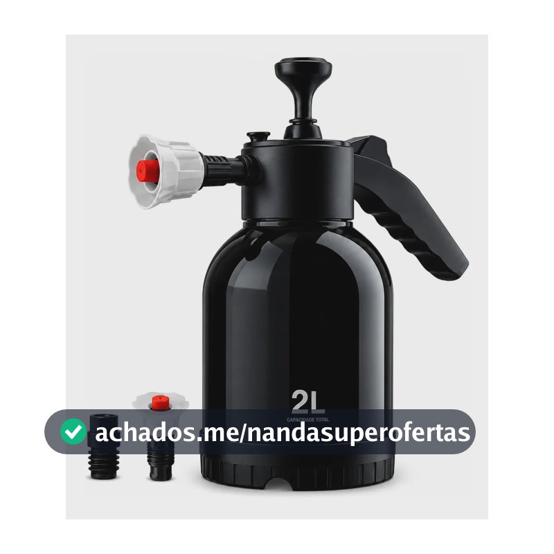 Pulverizador Snow Foam Profissional 2l Com 2 Bicos Para Lavagem Automotiva