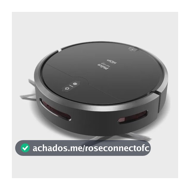 Aspirador de pó robô philco 3 em 1 pas23 Com Mop Preto