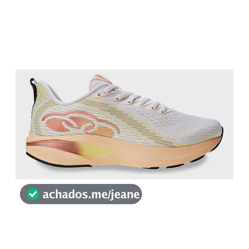 Tênis Esportivo Feminino Voa 2 Olympikus Branco Liso 40 Br