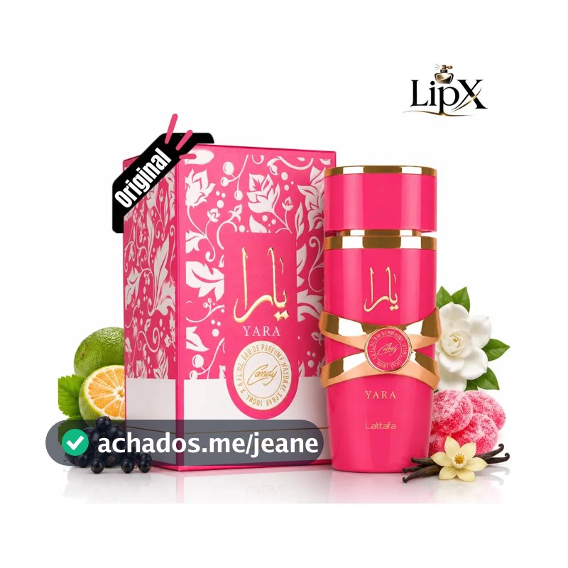 Perfume Árabe Yara Candy Lattafa Feminino Edp 100 Ml