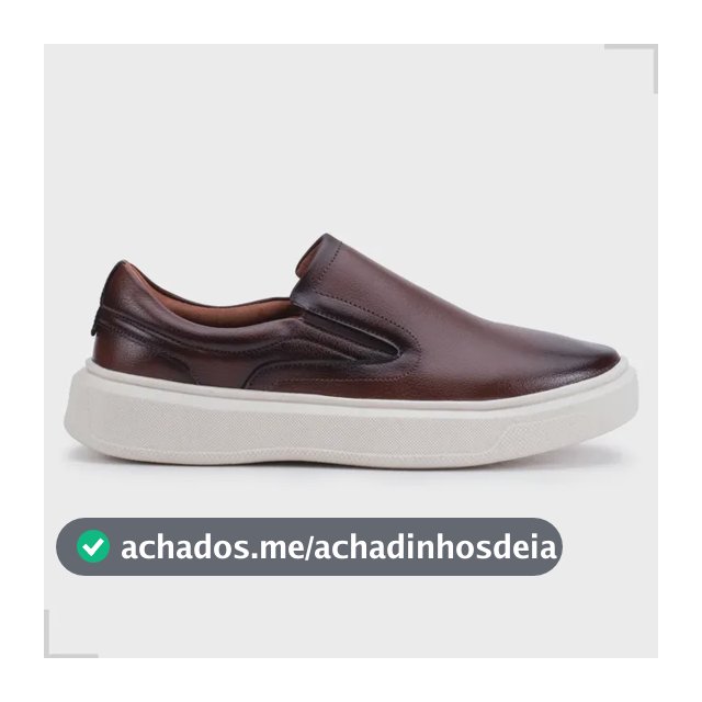 Tênis Slip On Iate Masculino Couro Confortável