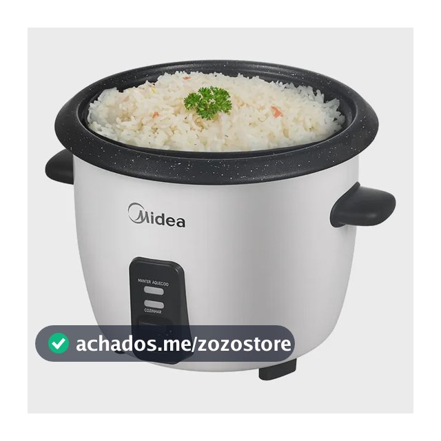 Panela De Arroz Elétrica Midea 7 Xícaras Cozimento Á Vapor Com Tampa De Vidro