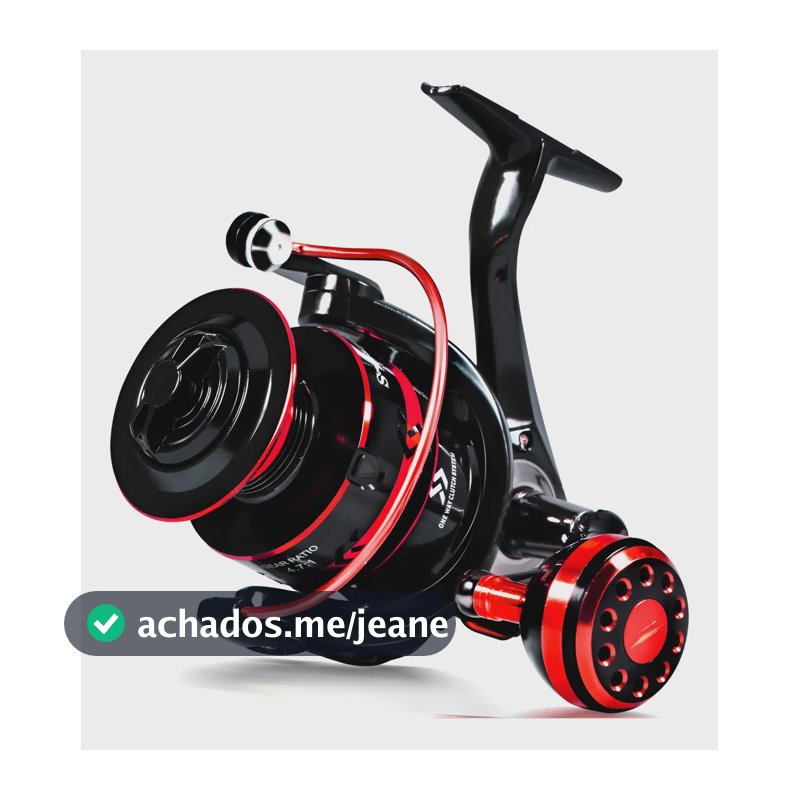 Molinete De Pesca Sougayilang Carretel Em Alumínio Resistente Vermelho 7000 Series 4,7:1 E Arrasto De 15 Kg