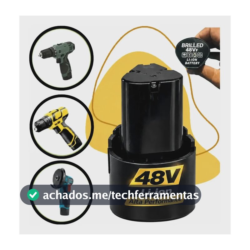 Bateria Recarregável 48v Para Parafusadeira E Furadeira