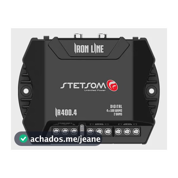 Módulo Amplificador Stetsom Iron IR400.4 400W RMS para 4 Canais de 2 Ohms