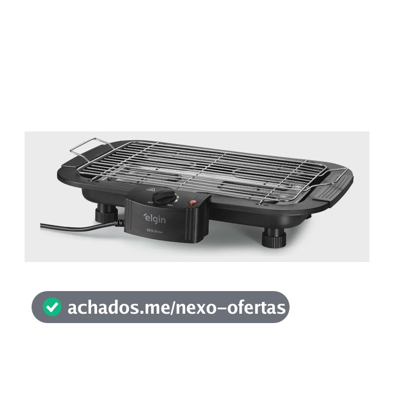 Churrasqueira Elétrica Elgin Bbq Show 2000w Chu20 Preto
