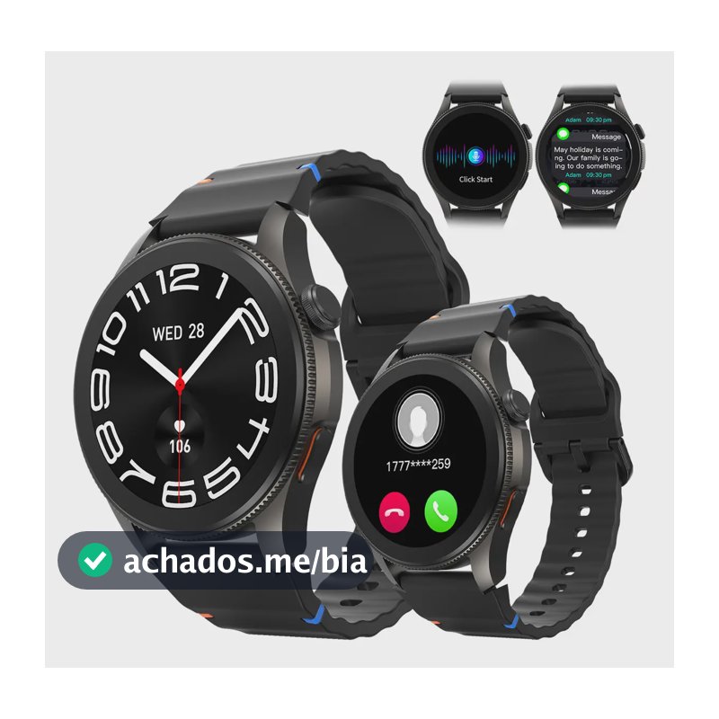 Basike 1.43'' Ia Relógio Smartwatch Redondo Masculino E Feminino Com Gps, Chatgpt,assistente De Voz, Chamadas Bluetooth, Mercado De Ações,rfc,resistência À Água 3atm, 100 + Modos De Esporte Etc.