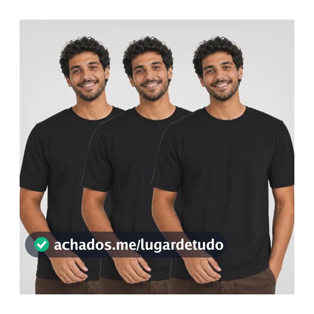 Kit 3 Camisetas Básica Masculina Unissex Lisa 100% Algodão