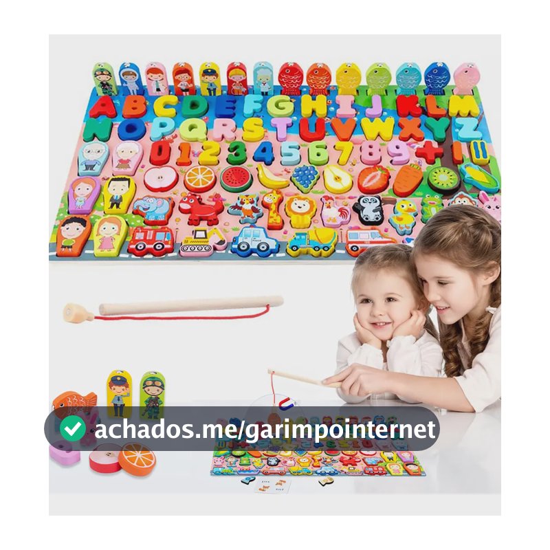 Jogo Quebra Cabeça Educativo Infantil Montessori Brinquedo