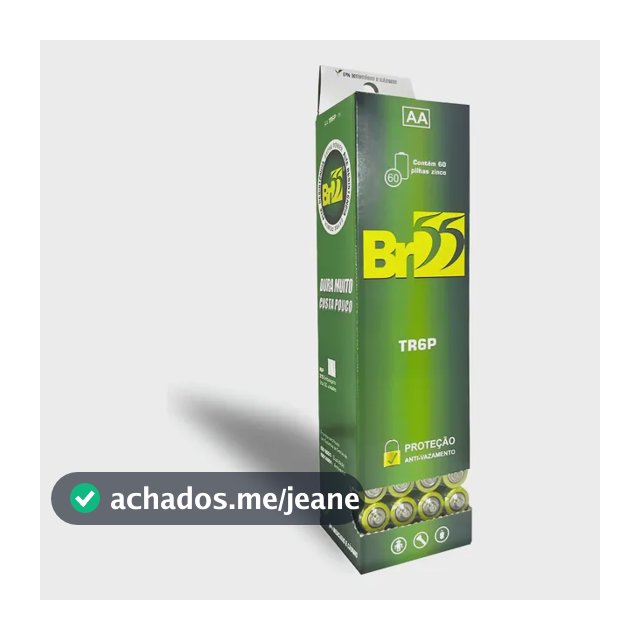 Pilhas Aa Br55 Longa Duração Zinco 60un  Oferta Atacado