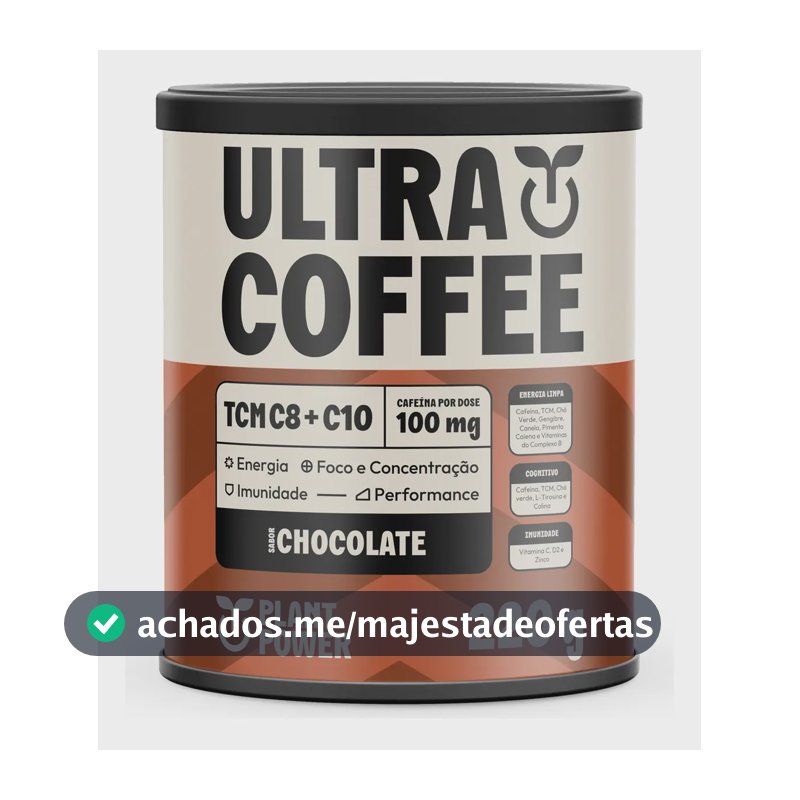 Suplemento Ultracoffee Chocolate Plant Power 220g