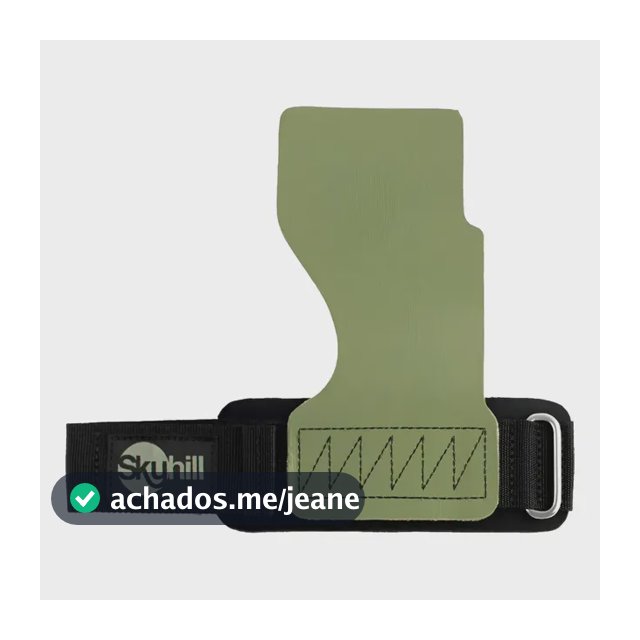 Grip Para Crossfit Skyhill Cf Preto Luva De Proteção Cor Verde Tamanho M