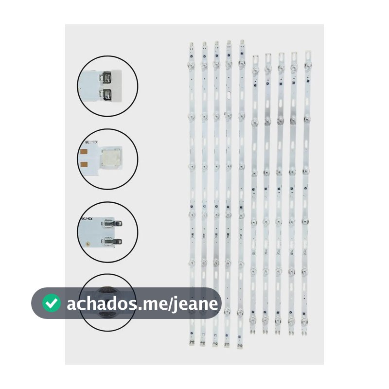 Kit 10 Barras Led Un65tu7000 Un65tu7020 Un65tu8000 Un65au7700