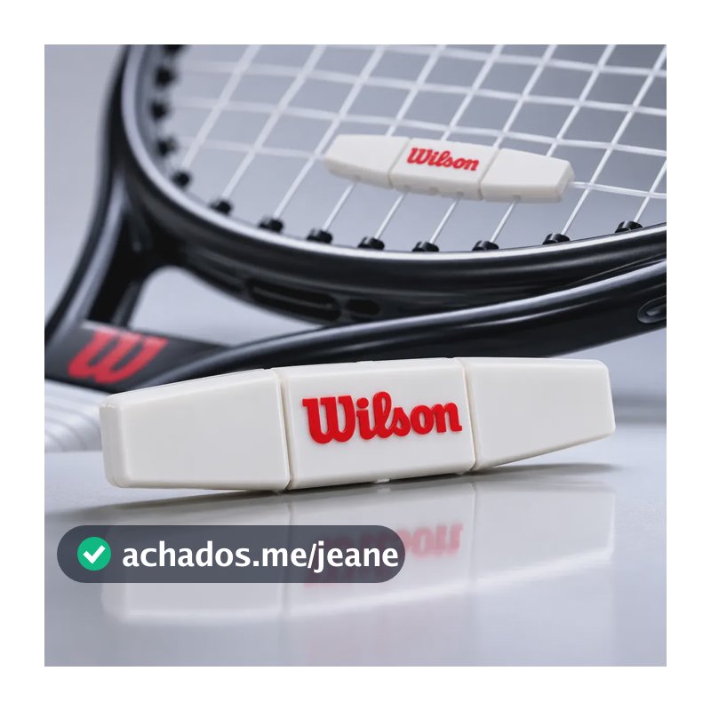 Antivibrador Wilson Shock Trap Para Raquete De Tênis Branco