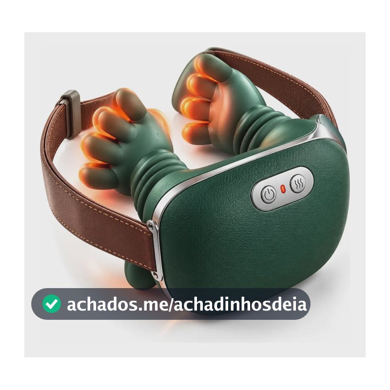 Massageador Pescoço Ombro Recarregável Maozinha Eletrico Vlx 127/220v Verde