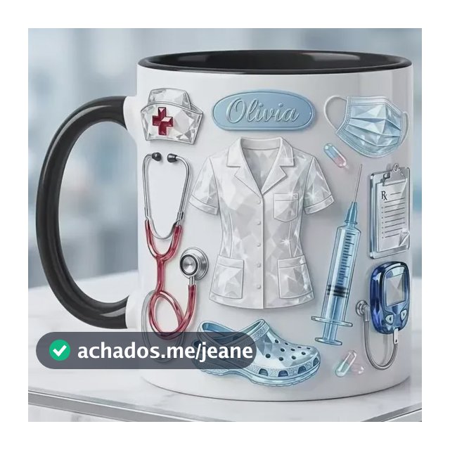 Caneca Relevo 3d Efeito Nácar Máquina De Costura Presente