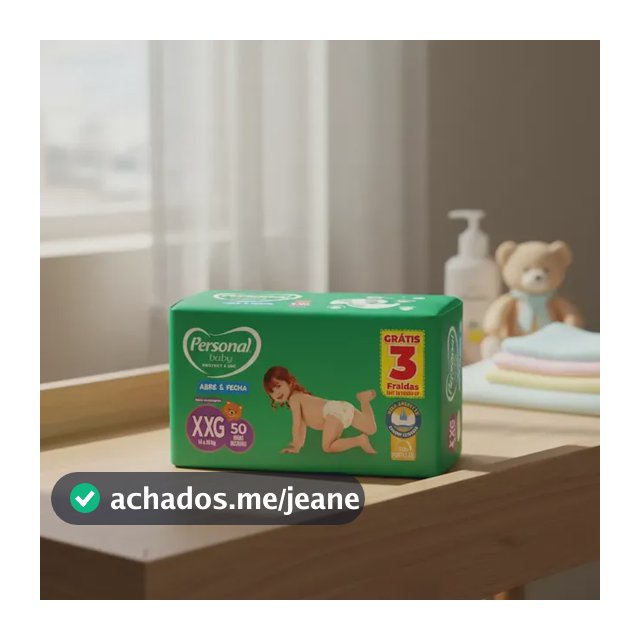 Fraldas Personal Baby Protect & Sec XXG 50und