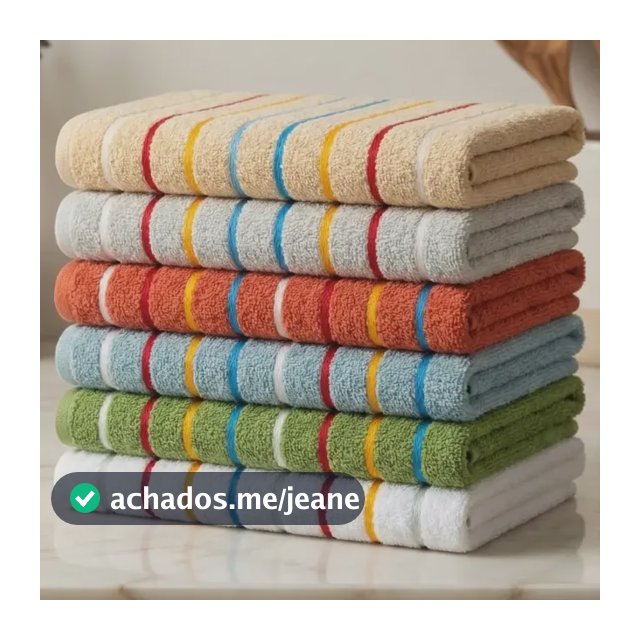 Kit 6 Pano De Copa Bonjour Atoalhado  Felpudo  Pano De Prato Listras
