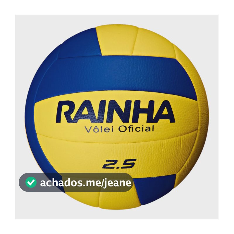 Bola De Volêi Rainha 2.5 Quadra E Praia Cor Amarela E Azul