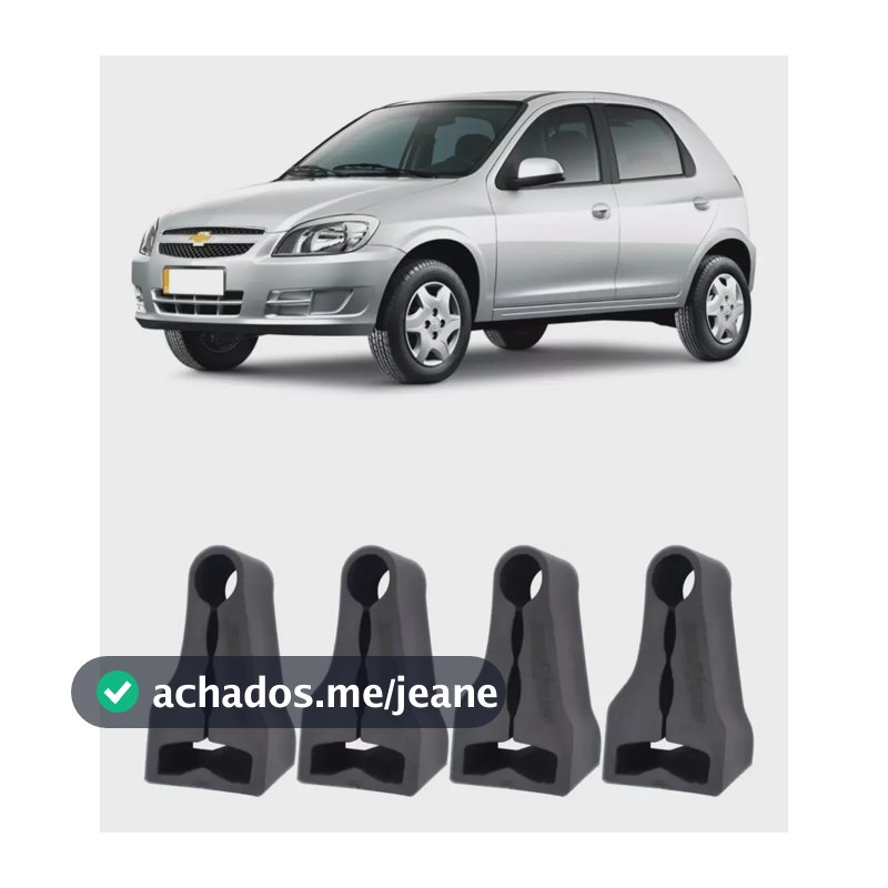 Antirruido Portas Chevrolet Celta 2006 - 2012 (jogo 4 Peças)