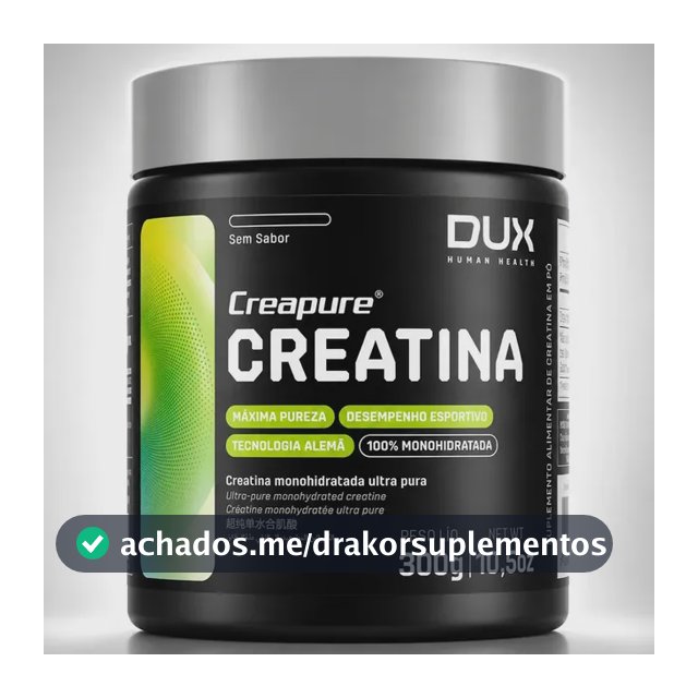 Creatina Dux Nutrition Creapure Em Pó Sem Sabor X 300g - 100% Original