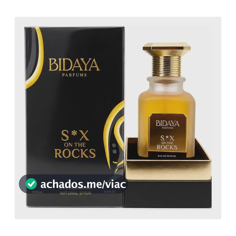Perfume Arabe Bidaya Parfums Sex On The Rocks Unissex Eau de Parfum (100ml) Oriental Amadeirado Gourmand