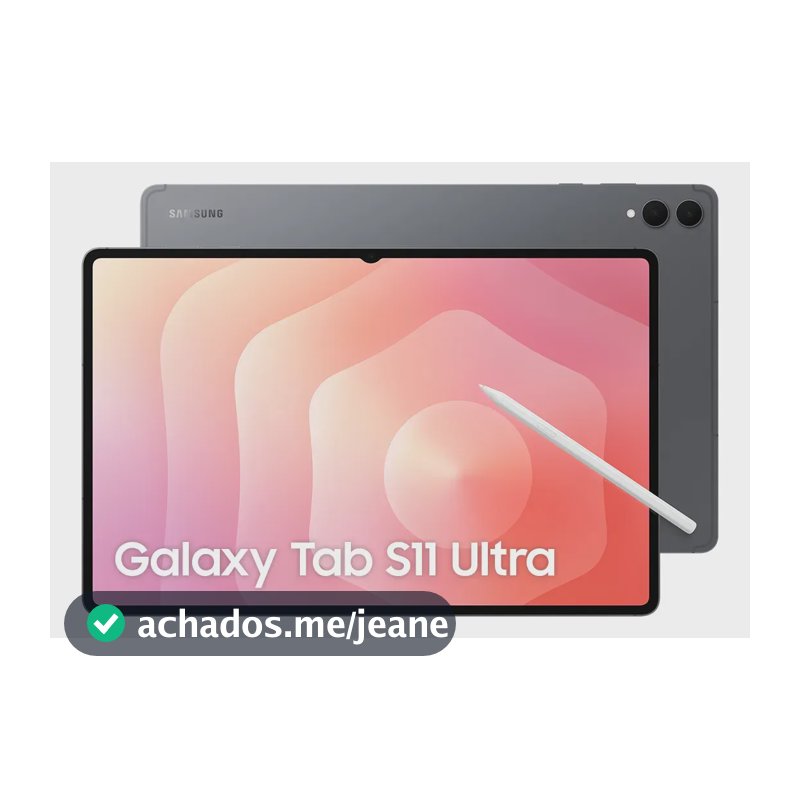 Tablet Samsung Galaxy Tab S11 Ultra Wifi, 512GB, 12GB RAM, Galaxy AI, S Pen, Capa Teclado, Tela Imersiva de 14,6" 120Hz, HDR10+, Camera 13MP, IP68, Android 16