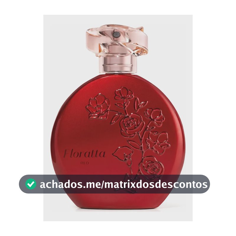 Floratta Red O Boticário Desodorante Colônia Perfume Feminino Original 75ml