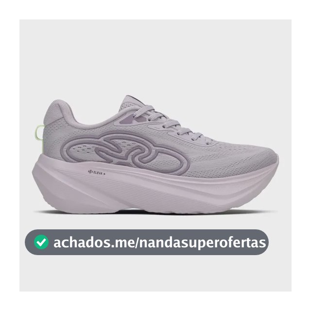 Tênis Feminino Olympikus Grau Leve Confortável Original Lilás Geométrico 37 Br