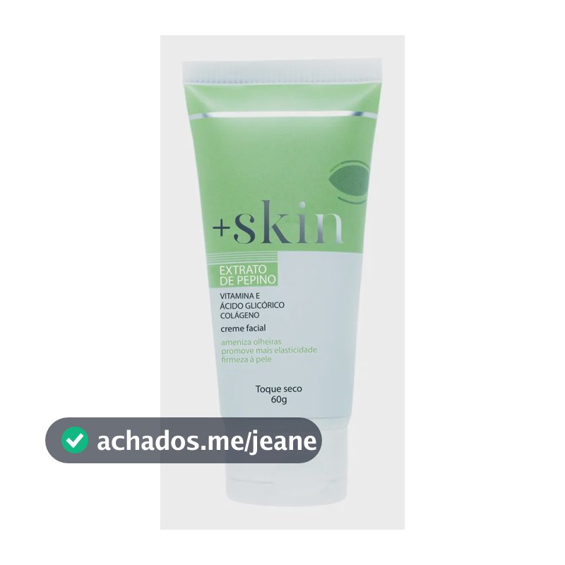 Creme Facial Antiacne Skin Com Ácido Glicólico Colágeno Vitamina E 60g