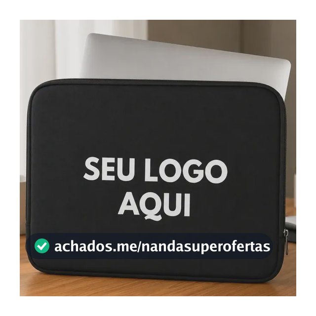 Capa Notebook Personalizada Premium Envio Imediato Atacado Preto 14.1