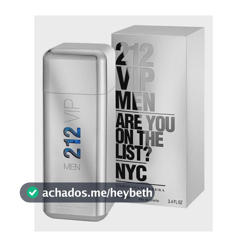 Perfume Masculino 212 Vip Men De Carolina Herrera Edt 100ml