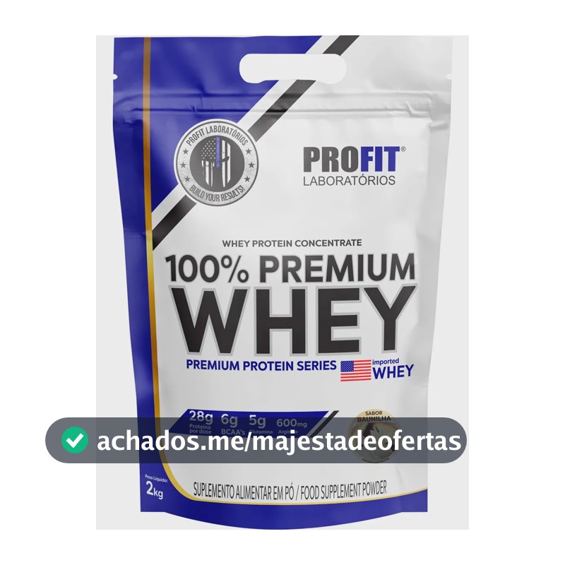 100% Premium Whey Protein Concentrado 2kg Profit Labs