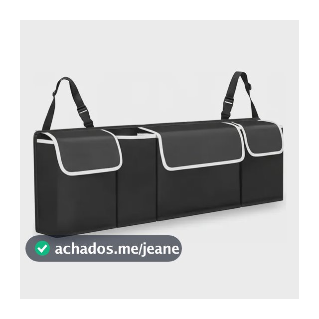 Bolsa Organizadora De Porta-malas Automotivo Dobrável Oxford Preto
