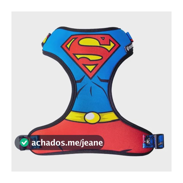 Coleira Peitoral Para Cães Freefaro Air Superman Licenciado