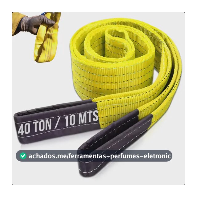 Cinta Fita 40 Toneladas X 10 Metros 4x4 Reboque Guincho