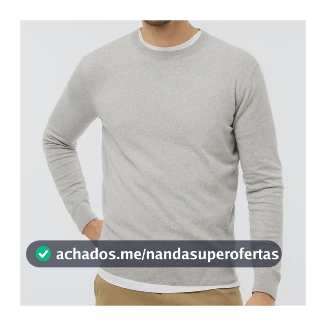 Blusão Masculino Básico Em Tricô De Algodão Hering