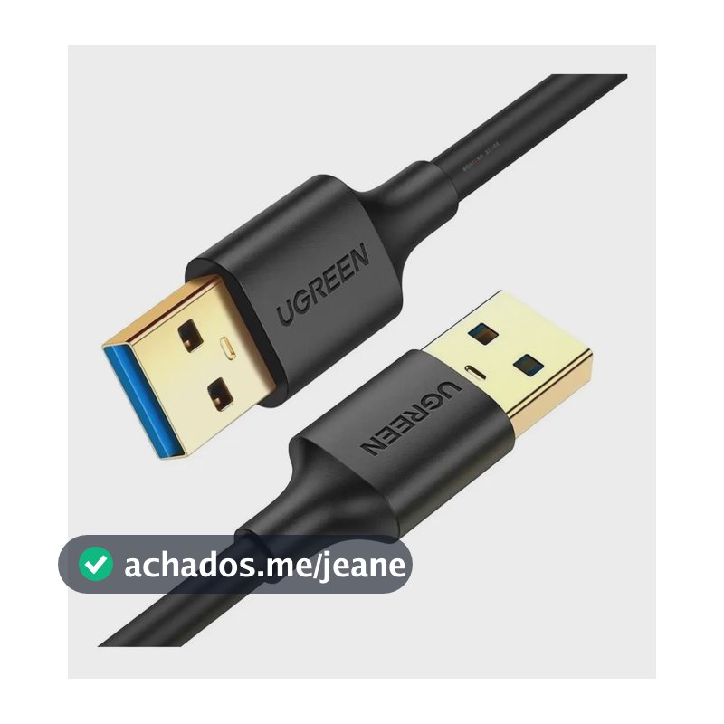 Cabo Usb 3.0 Macho Ugreen Tipo A Para A 0.5 Metros 10369