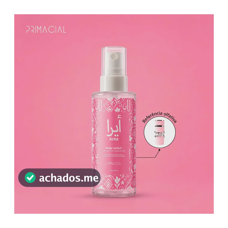 BODY SPLASH FEMININO ARABE AYRA 100ML - PRIMACIAL PERFUME FLORAL