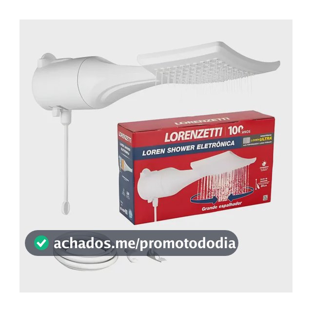 Chuveiro Loren Shower Eletronico Ducha Lorenzetti Cor Branco Potência 5500 W Voltagem 127