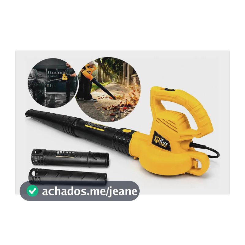 Soprador De Folhas Elétrico 110v 2000w Jardim Profissional Amarelo 127v
