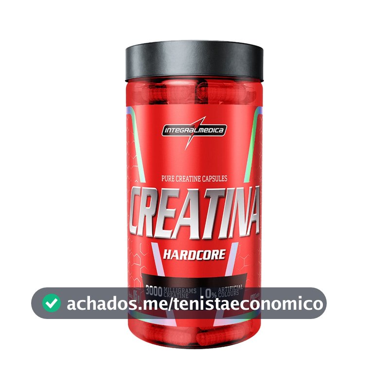 Creatina Integralmédica Hardcore em cápsula Sem sabor x 105g de 120 un