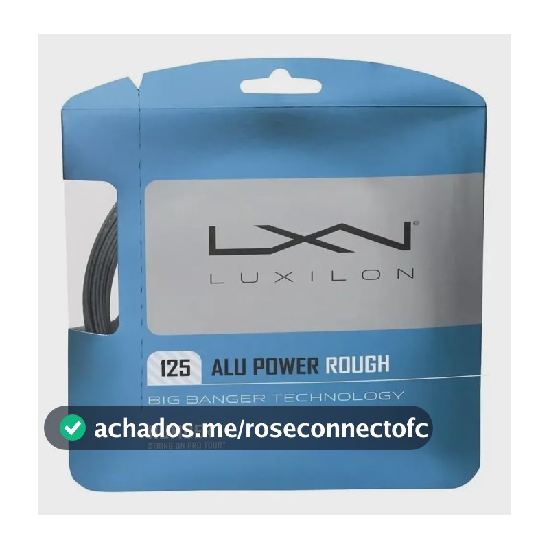 Corda Luxilon Alu Power Rough 1.25mm Set Indiv Prata
