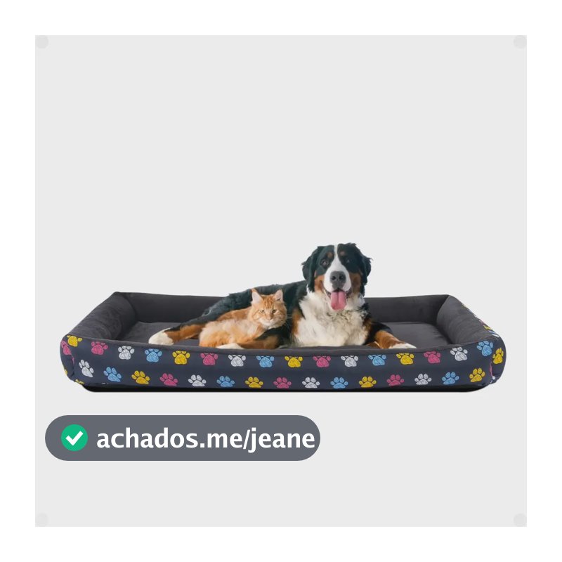 Cama Pet Cachorro Xg Macia Extra Grande Confortável Cor Pata Marinho