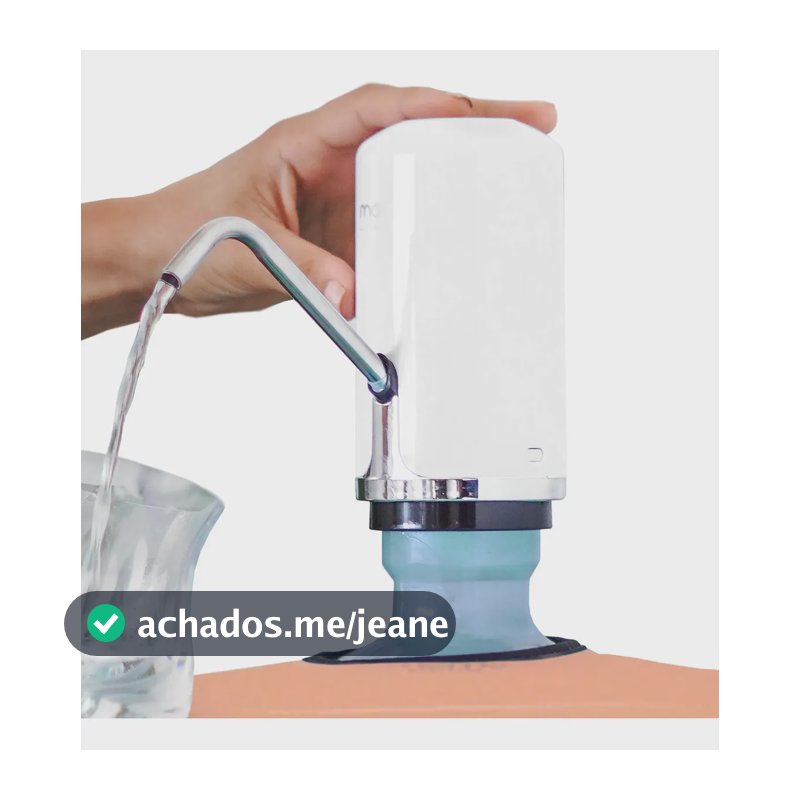 Bebedouro Bomba Elétrica Para Galão De Água Momo Lifestyle Cor Branco Bom-Dia
