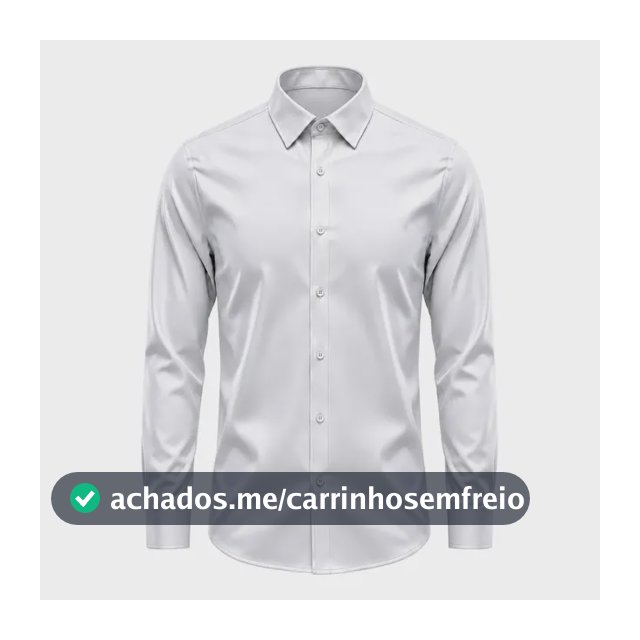 Camisa Social Masculina Slim Fit Premium Passa Facil Branco Liso G
