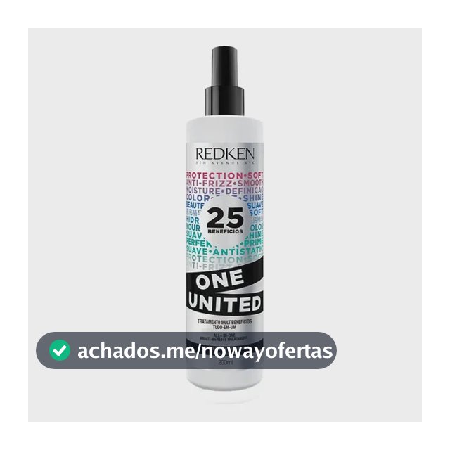 Leave-in com Proteção Térmica até 230°C, Tratamento Multibenefícios, Antifrizz e Condicionamento Leve sem Pesar, One United Redken 200ml