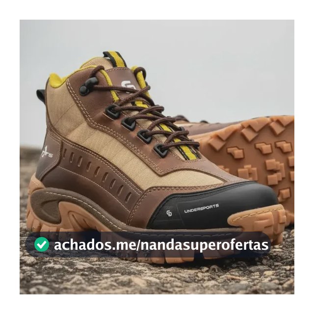 Bota Coturno Adventure Trilha Segurança Bico Pvc Repele Agua