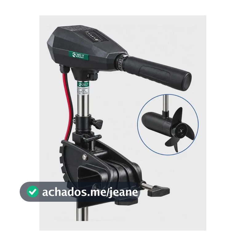 Motor Elétrico De Popa 12v 48lb Para Barco Caiaque 504w Zelt