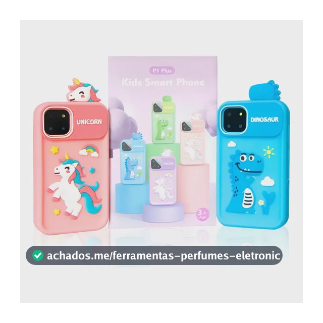 Celular Infantil De Brinquedo Telefone De Criança Unicornio Rosa